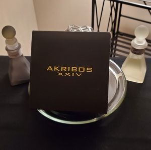 NWTA AKRIBOS XXIV LADIES ROSE GOLD/BLACK ⌚